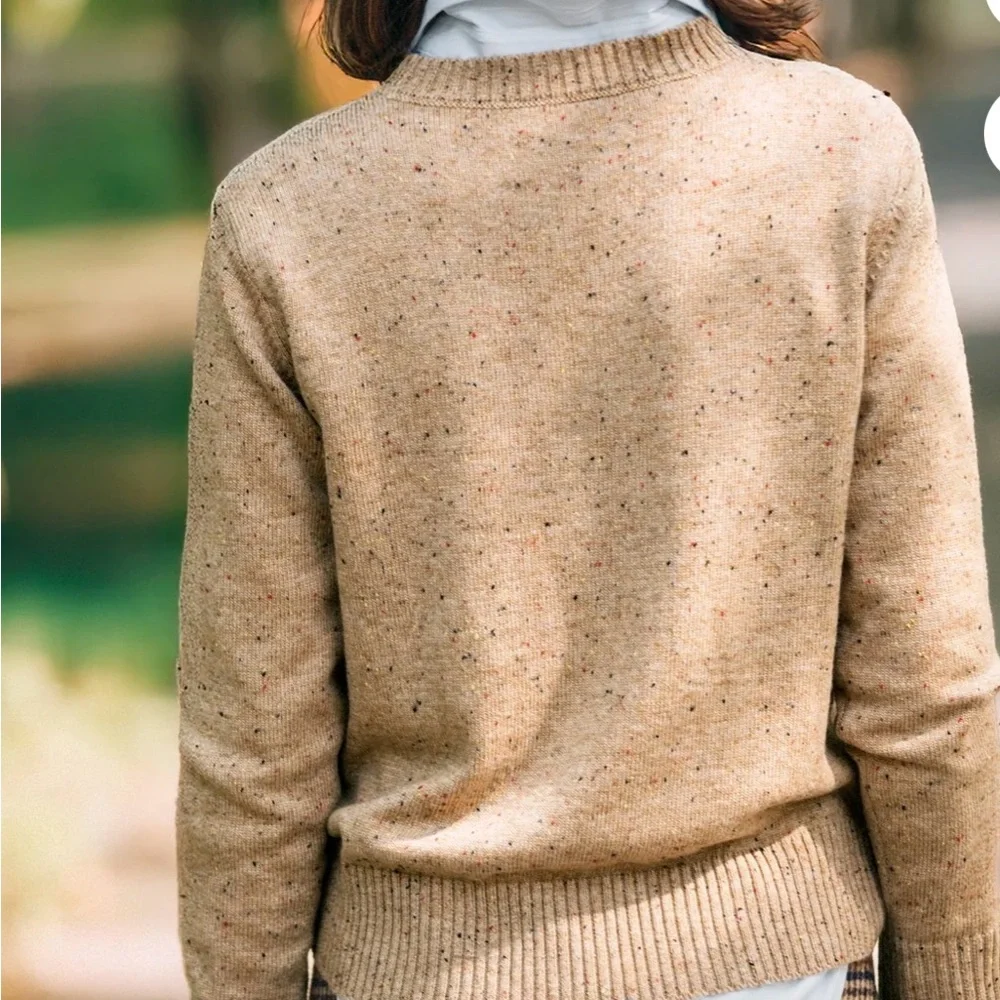 KIEL JAMES PATRICK Woodstock Maple Leaf Donegal Sweater Sz S - Picture 4 of 15